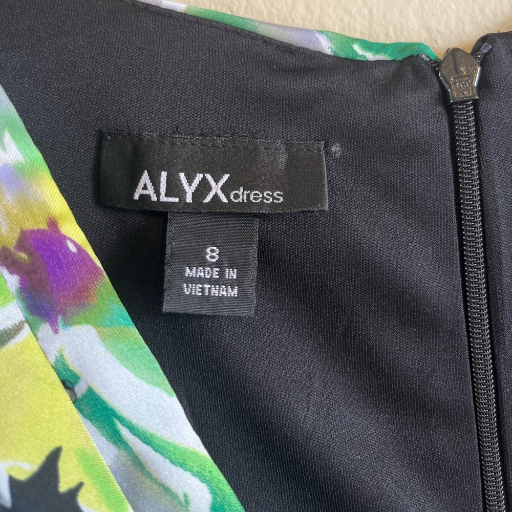 Alyx black draped colorful chest 50’s dress - Picture 10 of 10